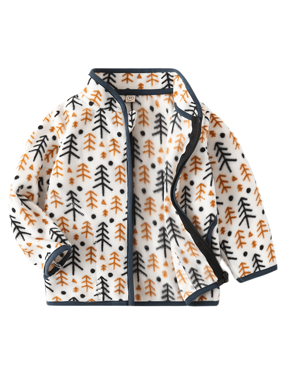 Stylish Fleece Jacket with Print for Boys and Girls - SF3537 in playful pattern for kids